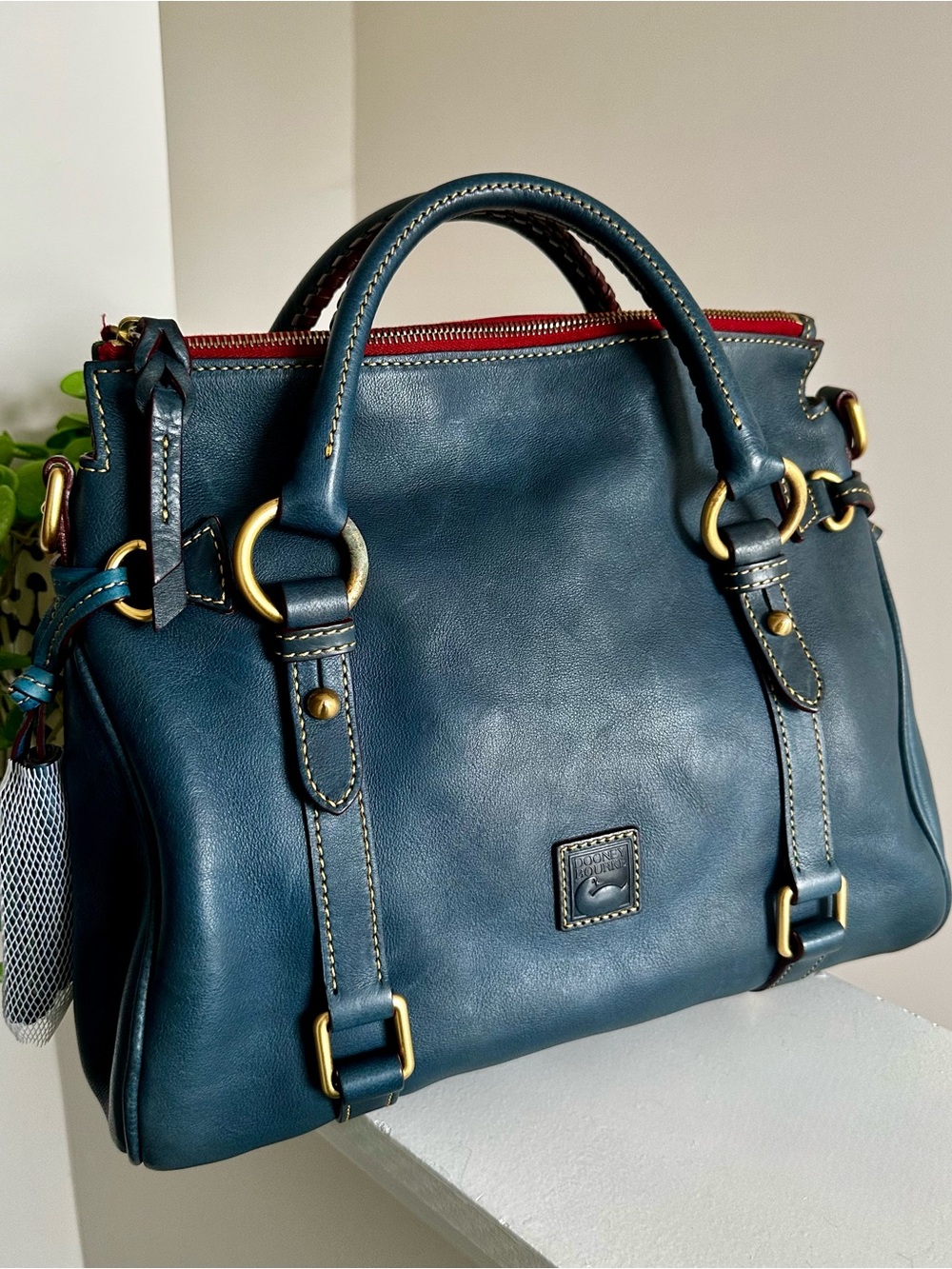 Dooney & Bourke Florentine Satchel in Color Denim - Picture 10 of 16